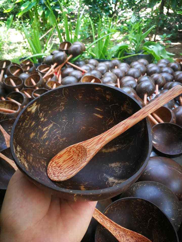 Top 2024 Products Eco Friendly Clean Burning Soy Coconut Shell Bowl  Handmade In Real Coconut Shell Bowl