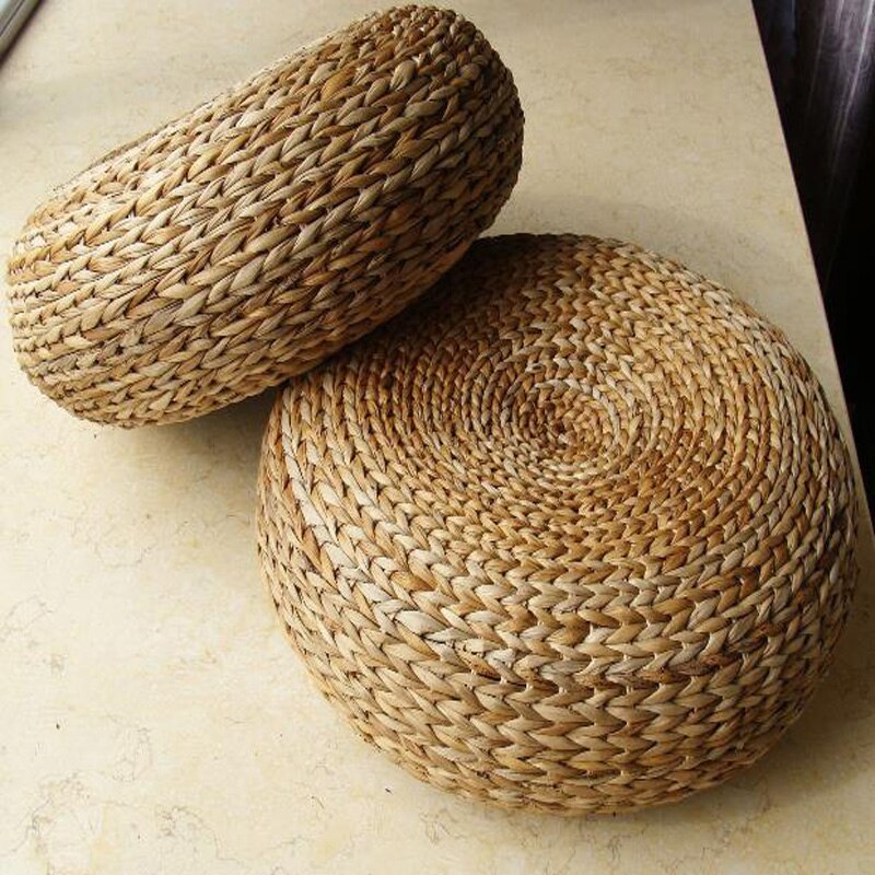 Stools ottomans water hyacinth ottoman bench chair modern style natural seagrass lounge pouf stool home decor