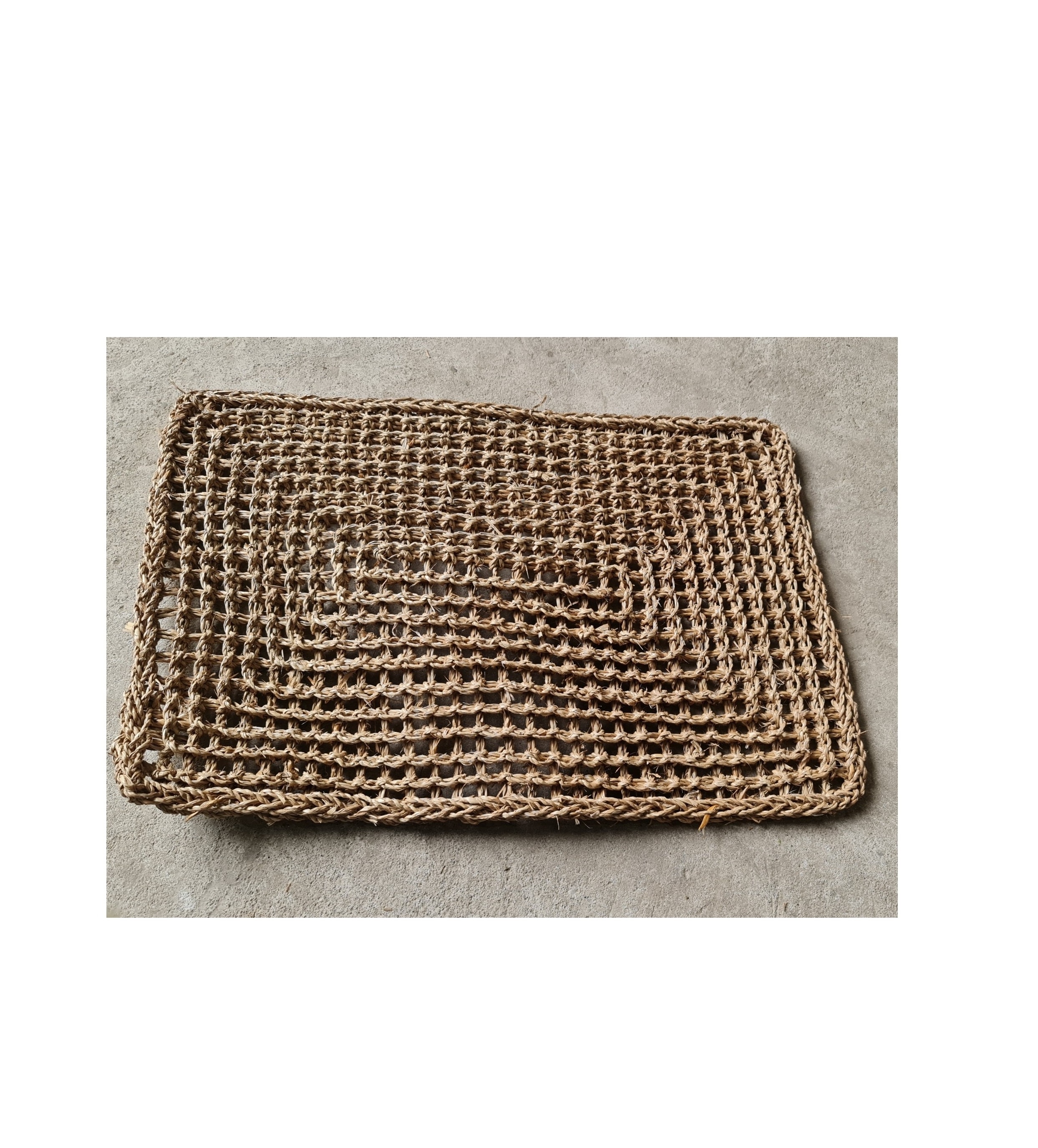 Handmade Water Hyacinth Rug - 100% Natural - 5 and 3.5 feet Diameter for Home Garden Hotel Decoration sandy.99gdgmailcom