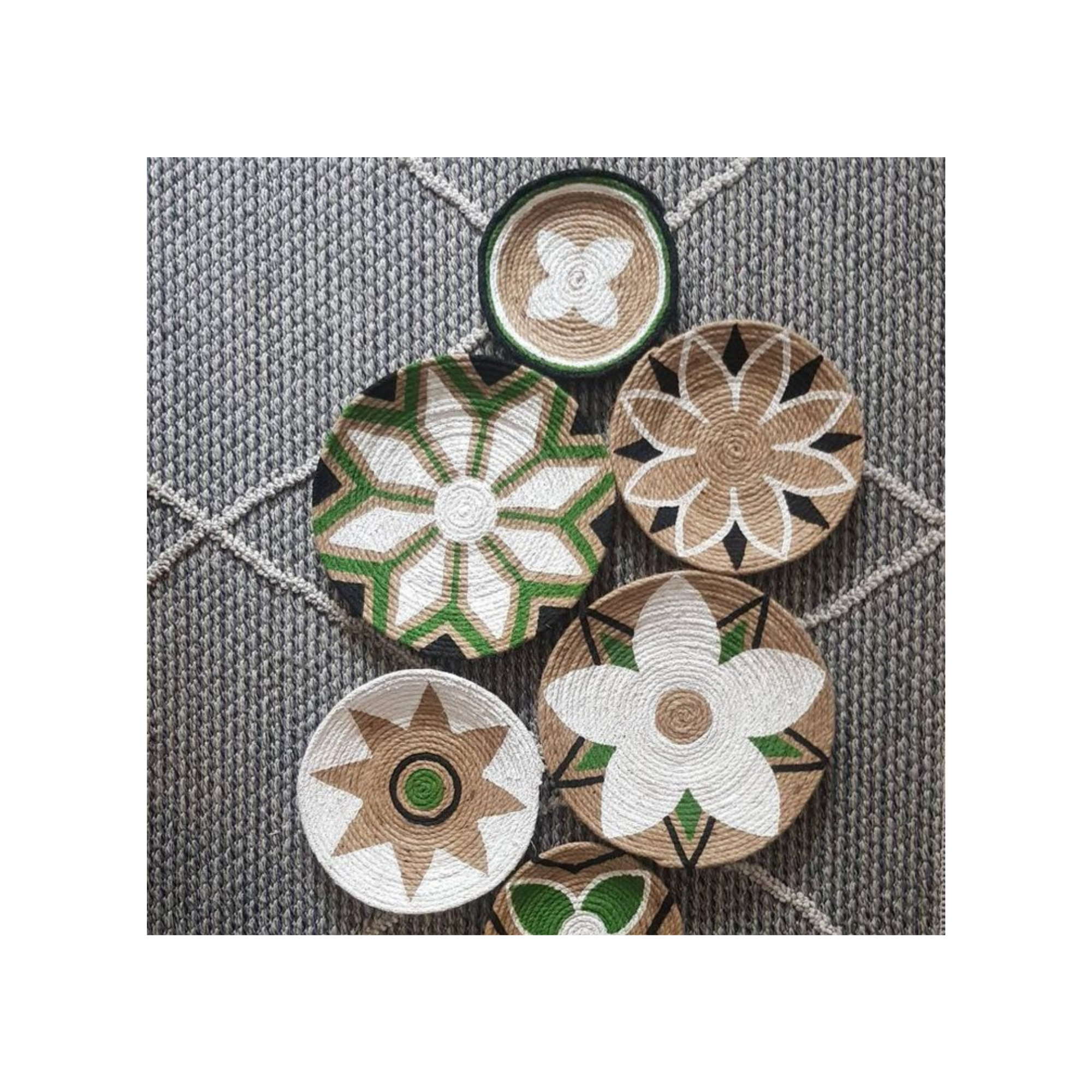 3 Piece Starburst Natural Seagrass Wall Decor Set -  Seagrass Wall Decor, Woven Wall Hanging, Wall Decor, Gifts For Mom