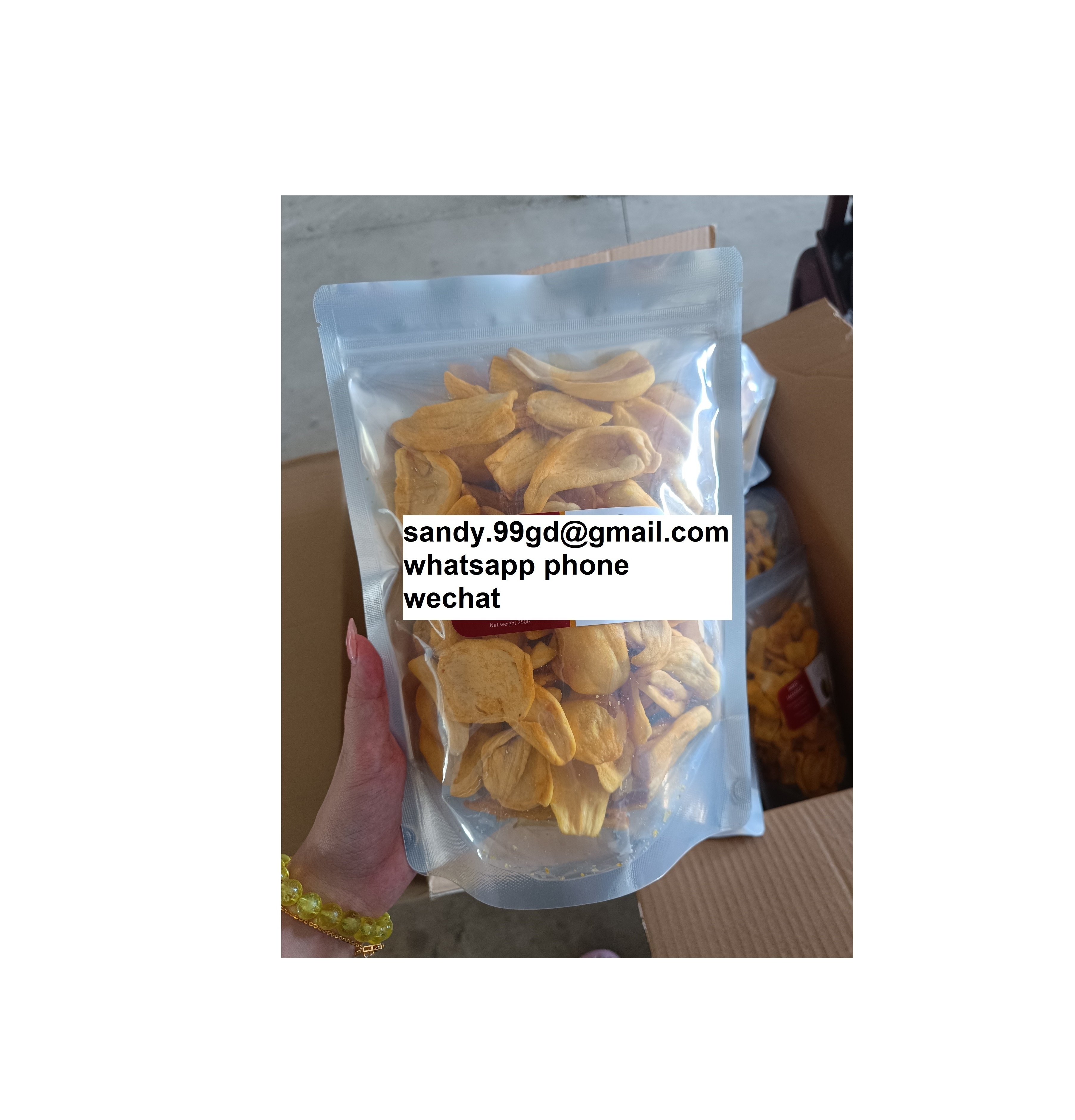 wholesale 250gram Freeze-dried jackfruit /Crispy jackfruit dried snacks / Sweet dried jackfruit vegetables fruits