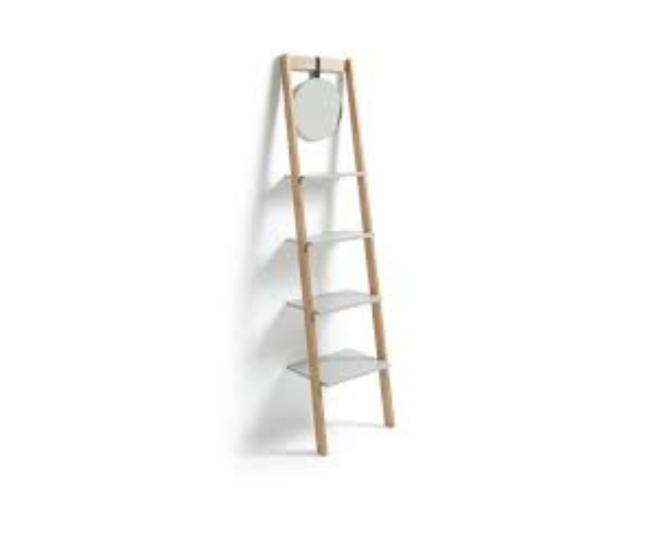 100% Natural Bamboo Top Selling Natural Bathroom Decoration Sturdy Bamboo Ladder -Bamboo towel clothes blanket ladder