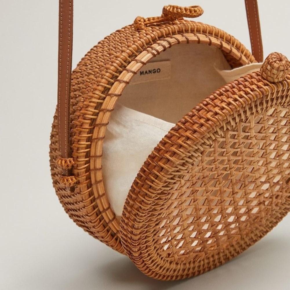 2023 Fashion Bag Customized OEM Handmade Woven Ladies Clutch Straw Rattan Handbags Tote Women's Beach Bag For Women