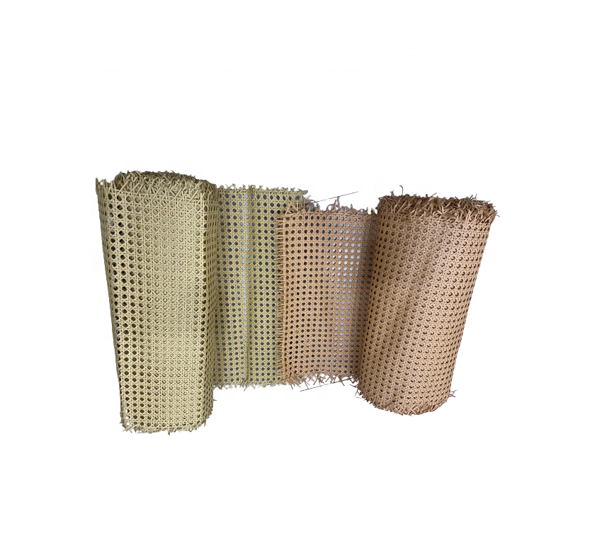 Factory Vietnam bulk quality Plastic Artificial Rattan Wicker Cane Webbing Rattan Woven Roll for plastic cane basket furniture