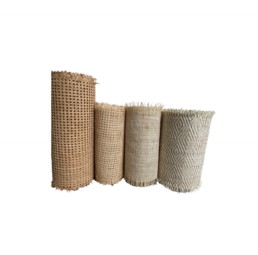 Semi Bleached Rattan Herringbone Weave Cane / Brown rattan webbing for making rattan bamboo furniture garden home craft gifts