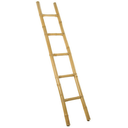 Vietnam factory high quality polished bamboo ladder for decorative ladder and cloth rack in bathroom hotel home wall hanging