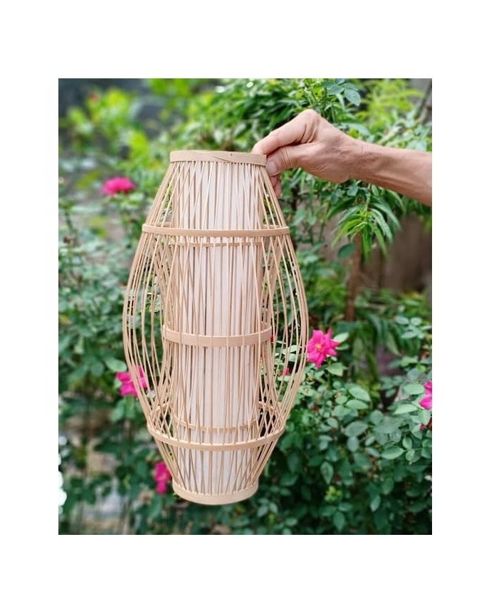 Best selling Natural Bohemian Wabisabi Bamboo Lampshade Pendant Lighting,Lampshade Over Kitchen Island Bar,Bamboo Light,Bamboo L