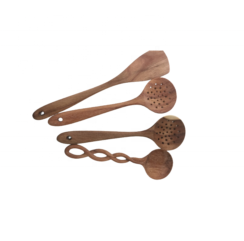 Kitchen Accessories Sale Wooden spoon Coffee Accessories wooden scoop Coffee Decorating Tool Coffee Stencil  with OEM laser Logo