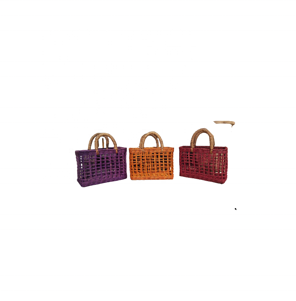 Cheap price Handmade Embroidered Small Water Hyacinth Bag for women beach bag souvenir craft gift set ( whatsapp 0084587176063)