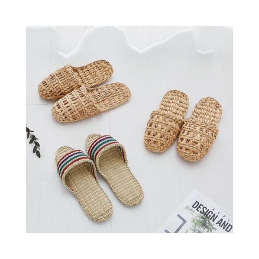 Low Price Durable Handmade Flip Flop Water Hyacinth Slippers For Home Usage - Handicraft Sandals in Vietnam 99GD