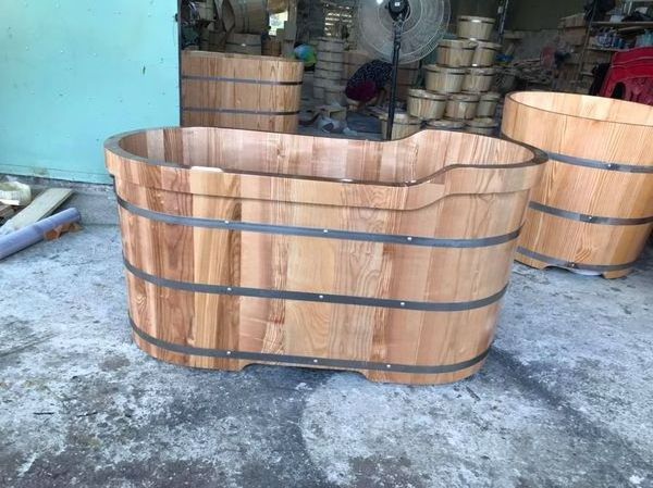 Cheapest price For Sale Wooden barrel bathtub teak wood Wooden Bathtub massage tub with accessories 99GD