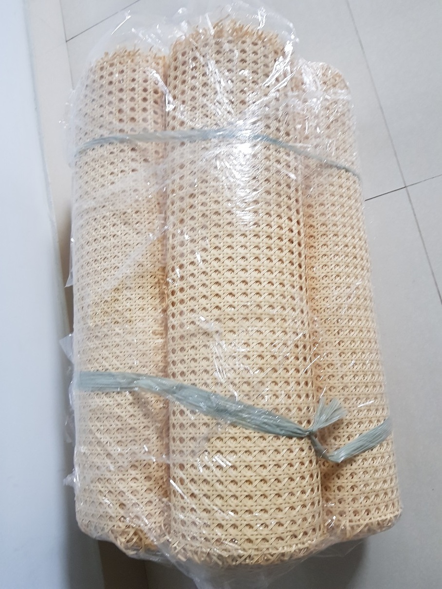 Factory Vietnam bulk quality Plastic Artificial Rattan Wicker Cane Webbing Rattan Woven Roll for plastic cane basket furniture