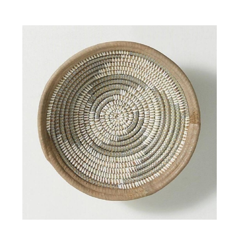 CHEAP PRICE DECORATIVE PLATES WALL HANGING WITH SEAGRASS PLATES FROM VIET NAM 99GD TOP SUPPLIER 2024