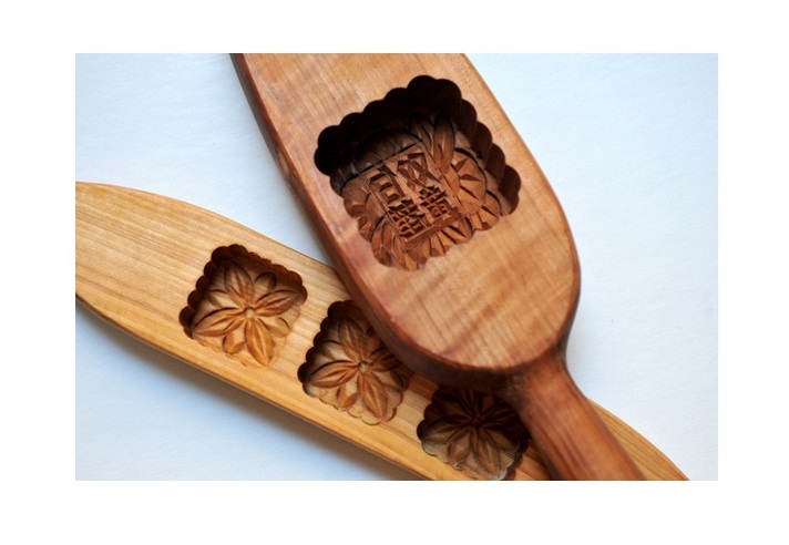 Traditional Mini Wooden Mooncake Mold, Handmade Soap Molds Biscuit Chocolate Ice Cake Mold