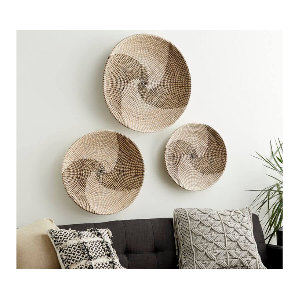 Vietnam Eco-Friendly Hand-woven Vintage Round Water Hyacinth Wall Mirror Natural Grass Grass From 99 Gold Data Vietnam