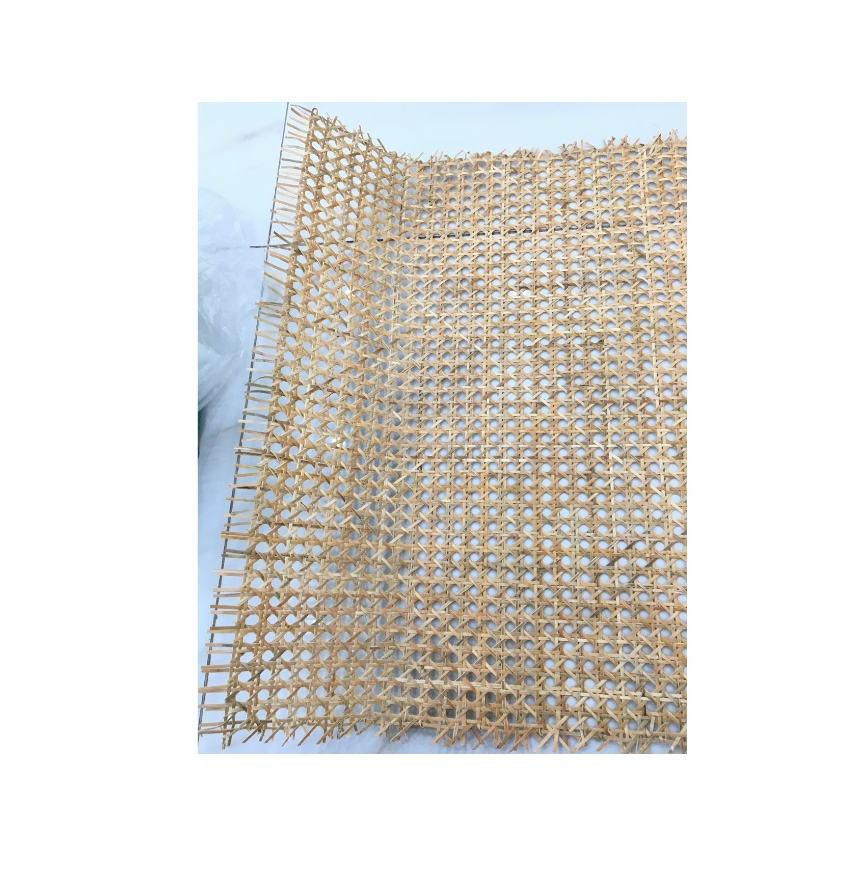 Vietnam High quality Natural Pre-woven Open Mesh Cane Cut to the length /90cm Wide, NATURAL Radio Weave Rattan Cane Webbing