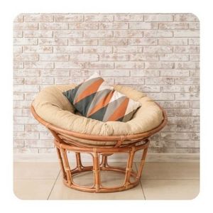 BEST PRICE Outdoor Patio Balcony Rattan Papasan Wicker Chair with cushion wholesale from Vietnam 99GD