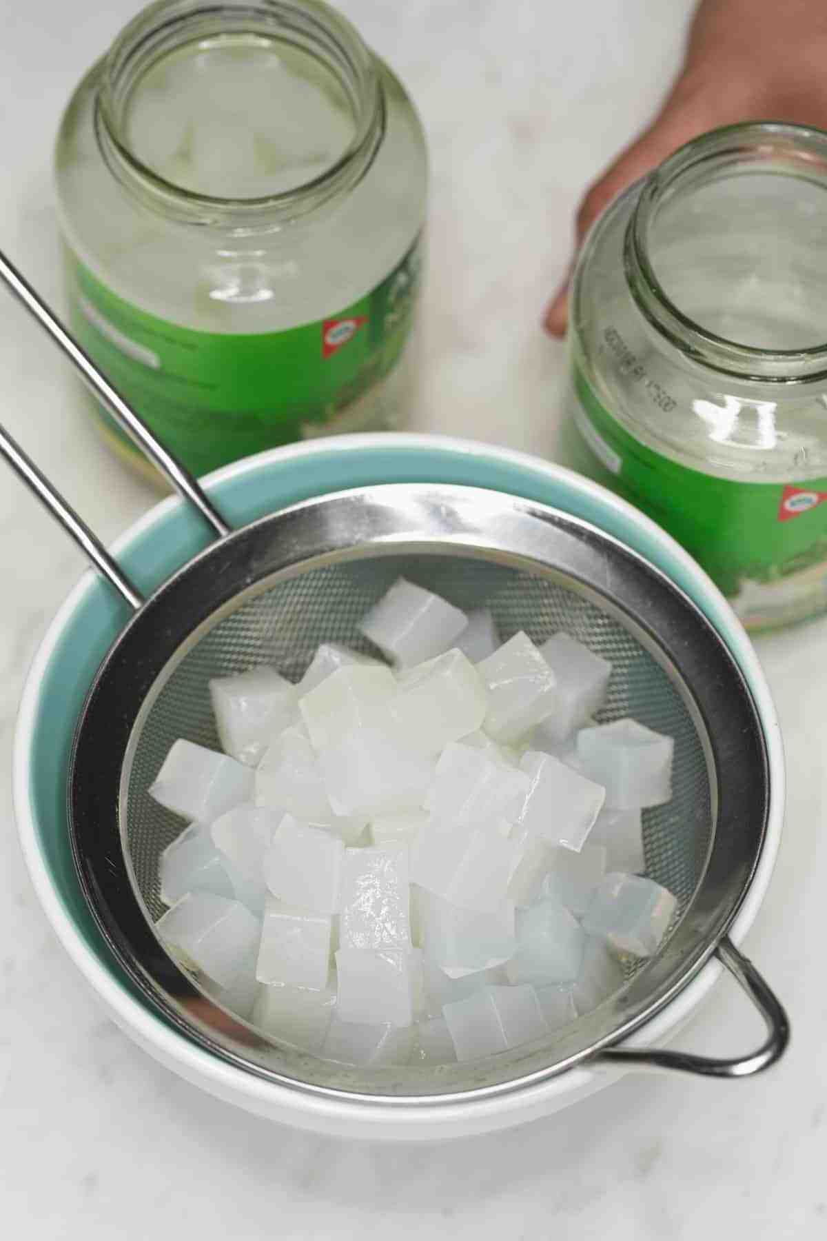 Ready to Export Hot Deal original Coconut Jelly Nata de coco Good Quality Coconut Jelly - Nata De Coco Coconut Fruits Flavor