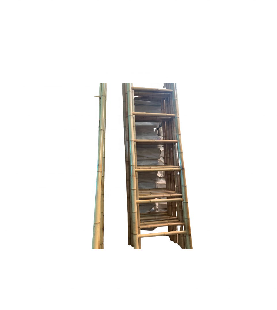 Vietnam exporter Natural bamboo ladder rack for bamboo handicraft bathroom home decoration wall hanging furniture