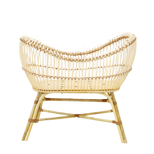 Vintage Rattan wicker bassinet crib - Rattan nursery furniture - Rattan furniture for sale