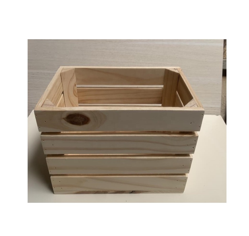 Vietnam manufacture Wooden Crates - Table Top Album Holder and Organizer/ Wooden box packing home garden party