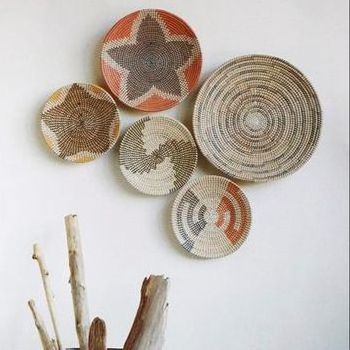 3 Piece Starburst Natural Seagrass Wall Decor Set -  Seagrass Wall Decor, Woven Wall Hanging, Wall Decor, Gifts For Mom