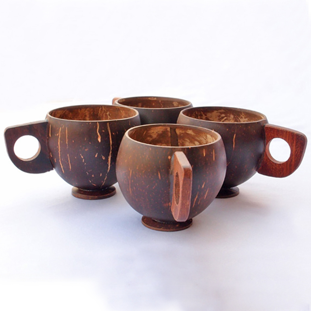 Vietnamese Eco-friendly COCONUT WOOD TEACUP  Premium Quality with Classic Designs for your houses 99GD