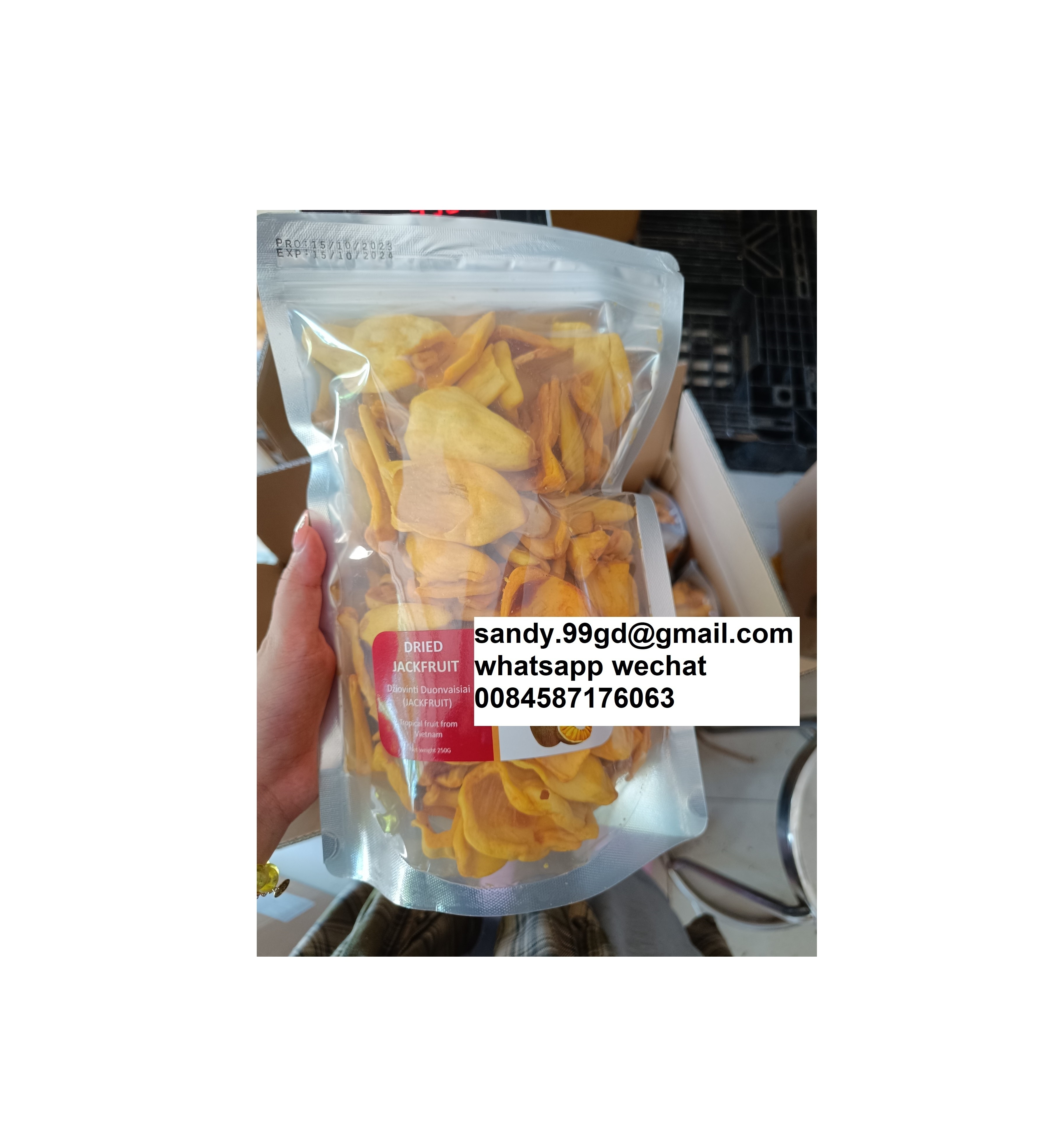 Customized packing for Freeze Dried Jackfruit from Vietnam - Dried fruit and vegetables / Jackfruit chips Jackfruit snacks