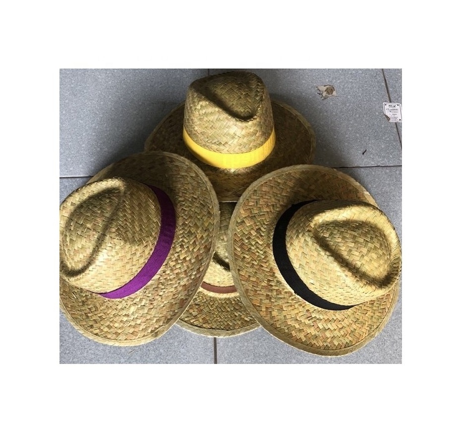 Classic western straw hat - Handmade seagrass Cowboy hat with wide brim for vacation for casual party wedding daily accessories