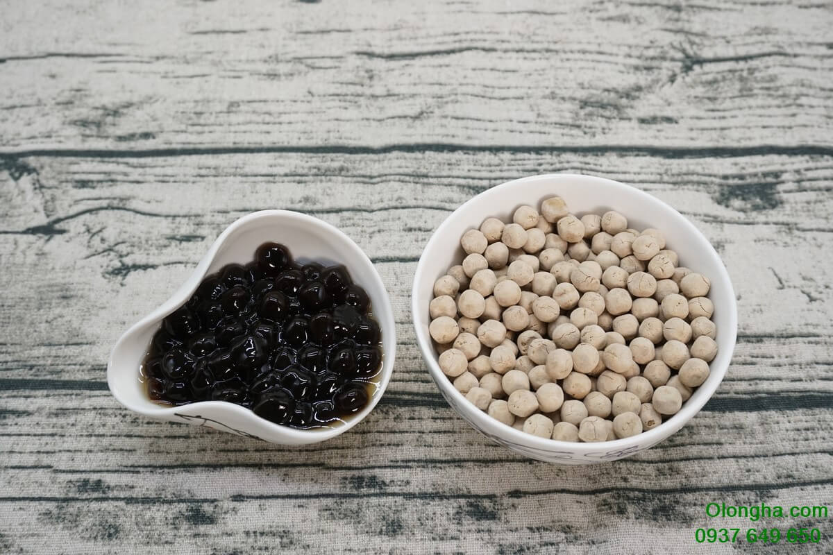 Caramel flavor Black Tapioca Pearls Popping Ball Vietnamese factory wholesale black tapioca pearls for milk tea