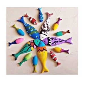 Top Exporter Unfinished Polished Wooden Fish /Wooden Carved Animal For Painting Drawing Ready To Ship