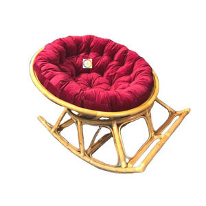 Best Selling Rattan Papasan Cushion Chair - Papasan Loveseat - Rattan Rocking Chair Made In Vietnam