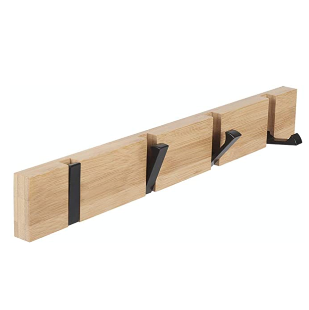 Rustic wall coat rack clothes hanger lingving room/ bedroom - Closet wooden hooks