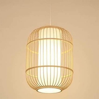 Berlato Rattan Wicker Style Pendant Light Fixture Rustic Vintage Basket Hanging Light Shade for Hotel Beach View and Country