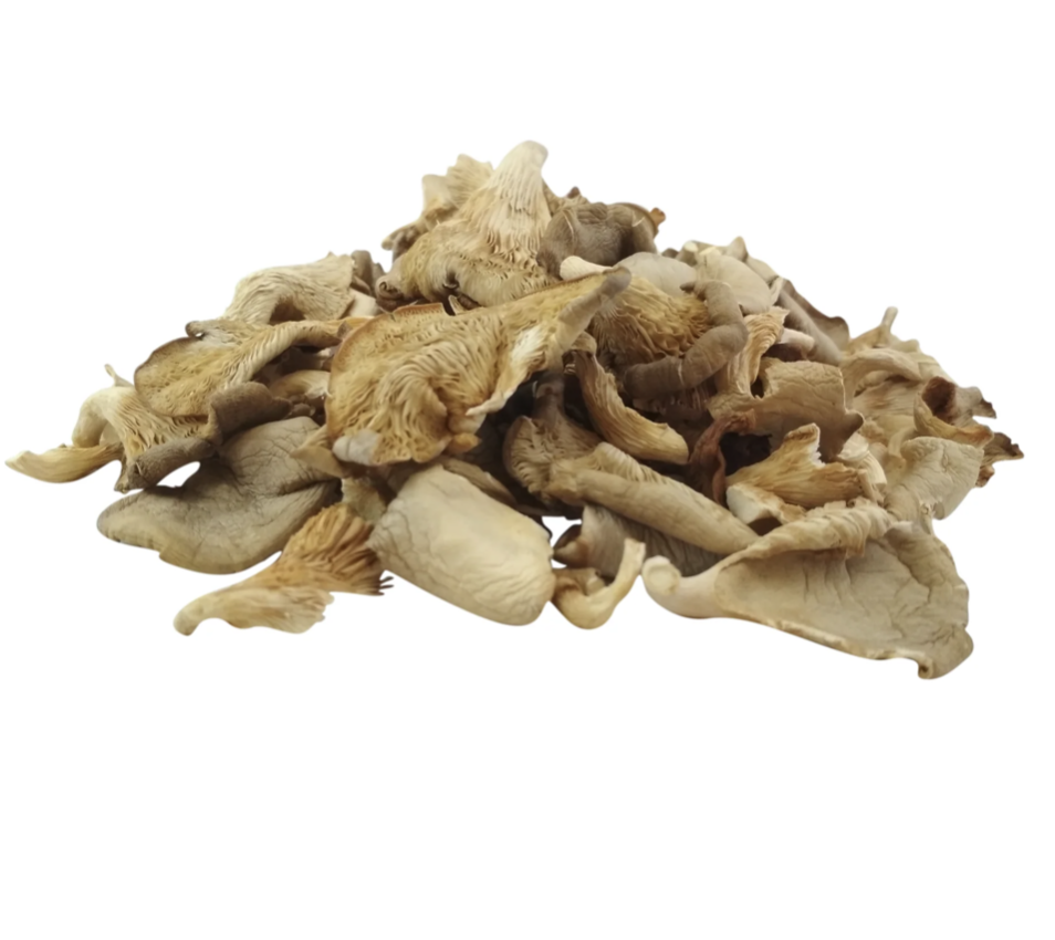 NEW HARVEST OYSTER MUSHROOM AIR DRIED FOR COOKING AND MEDICINE FROM 100% CLEAN MUSHROOM