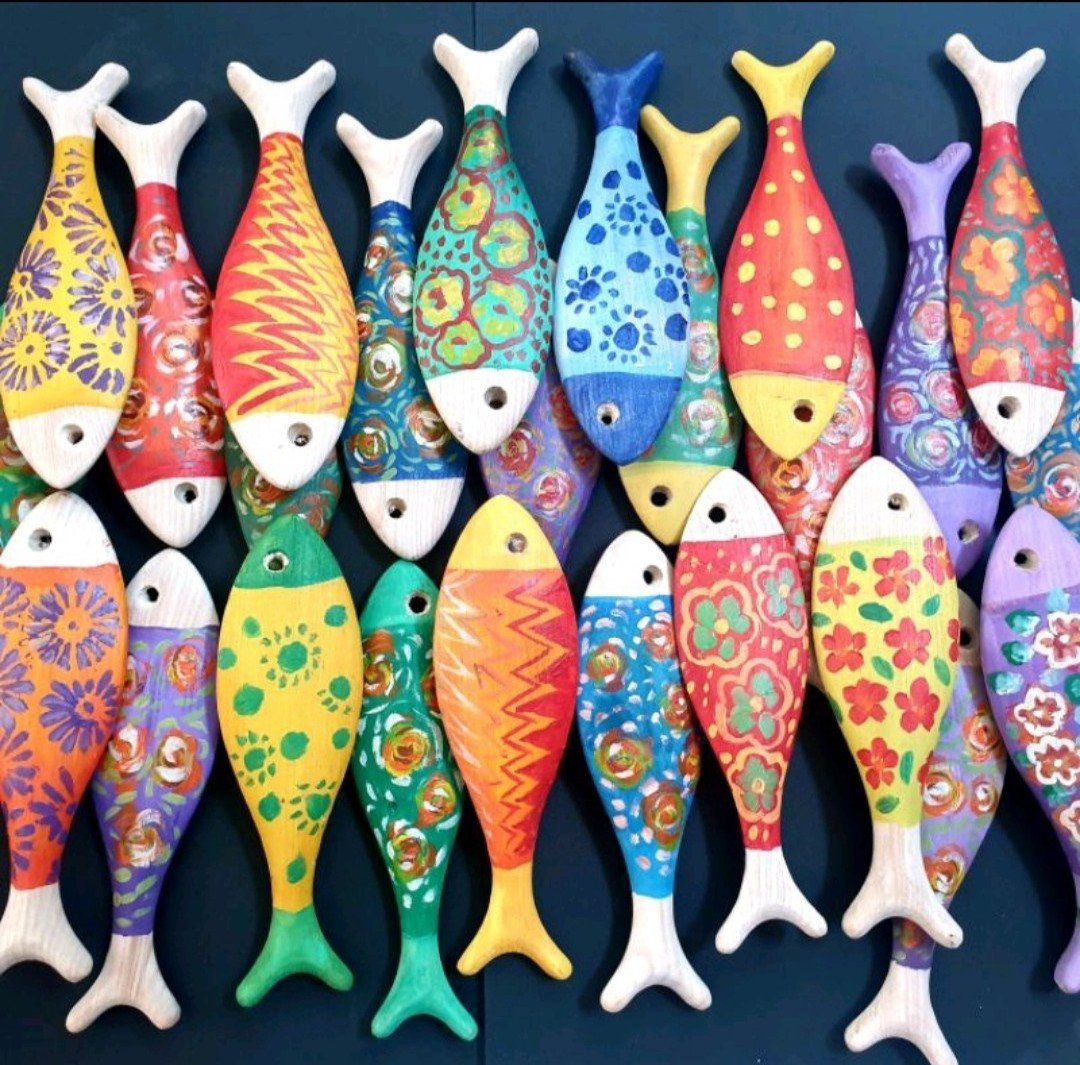 Unfinished/finished Wooden Fish for Crafting, Home & Room Decor, DIY Craft Handmade Unfinished Wood Fish Wooden Fish Shape