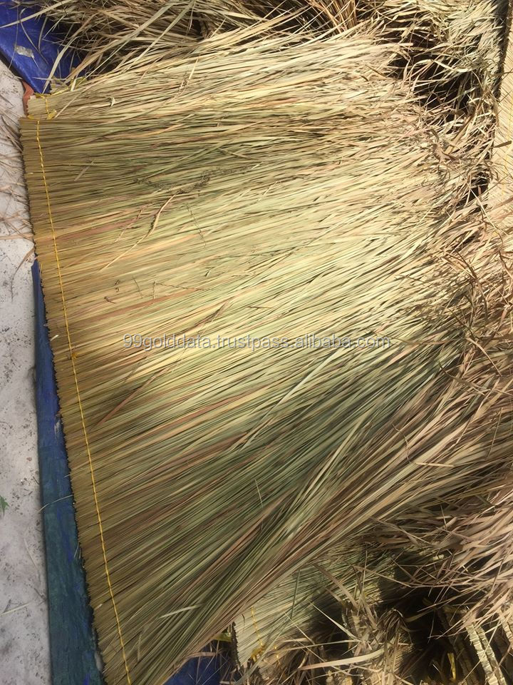 Cheap price building material from Vietnam for Outdoor garden gazebo grass thatch roofing tiles for natural rattan material