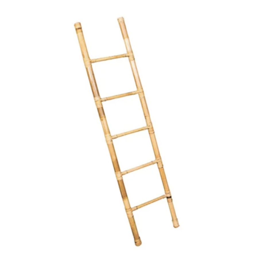 BEST PRICE LADDER MADE FROM BAMBOO UNFOLDABLE FOR HANGING CLOTHES MINIMALISM DECORATION 2023