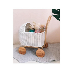 Vietnam vintage wicker doll bed in Dolls( 0084587176063 Sandy)