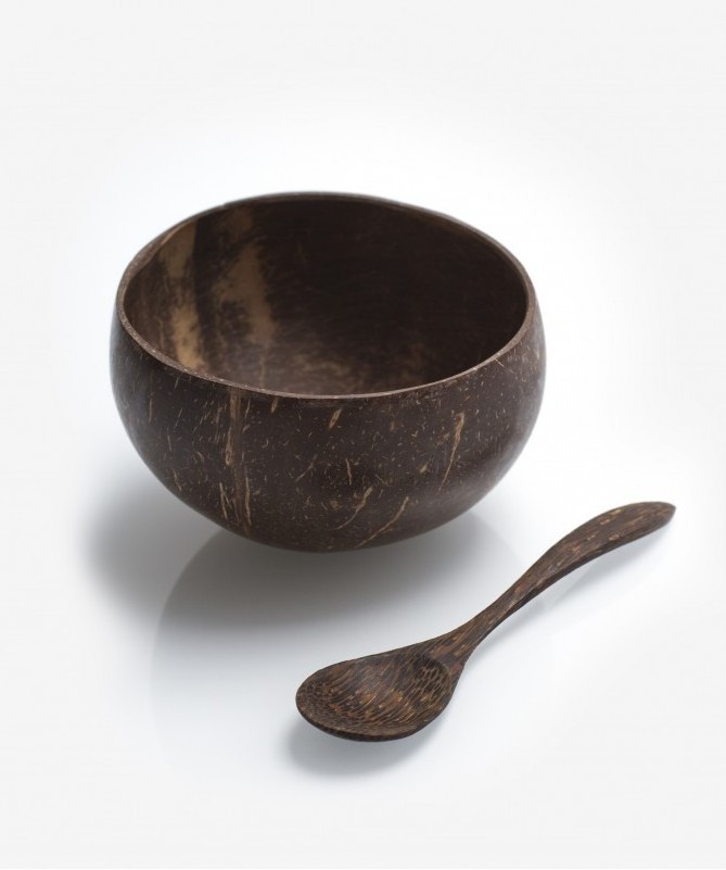 Coconut shell bowl use for rice, soup  - Vietnam coconut shell bowl (Sandy 84587176063 WS) 99 Gold Data