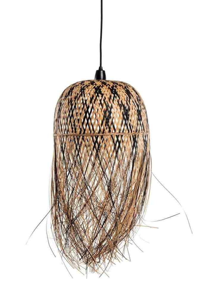 Simple Handle The Light Resembles A Pleasant Seagrass Lamp Lighting Soft Lighting And Exotic Style To A Living Room