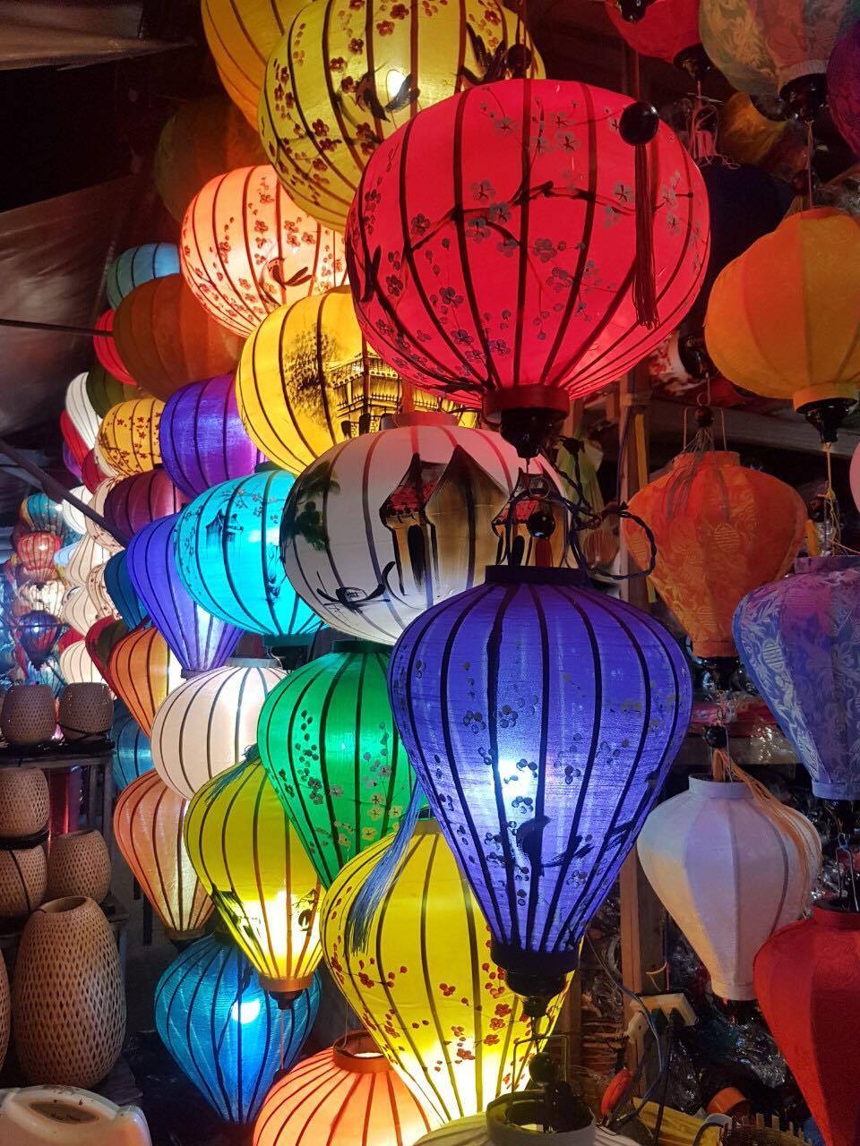 Best Selling Bamboo Silk Lantern / Hoi An Lantern / Vietnamese Silk Lanterns For Decoration