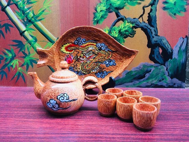 coconut wood Tea Cup at the best online prices coconut wood tea cup set for decorating or drinking 2021