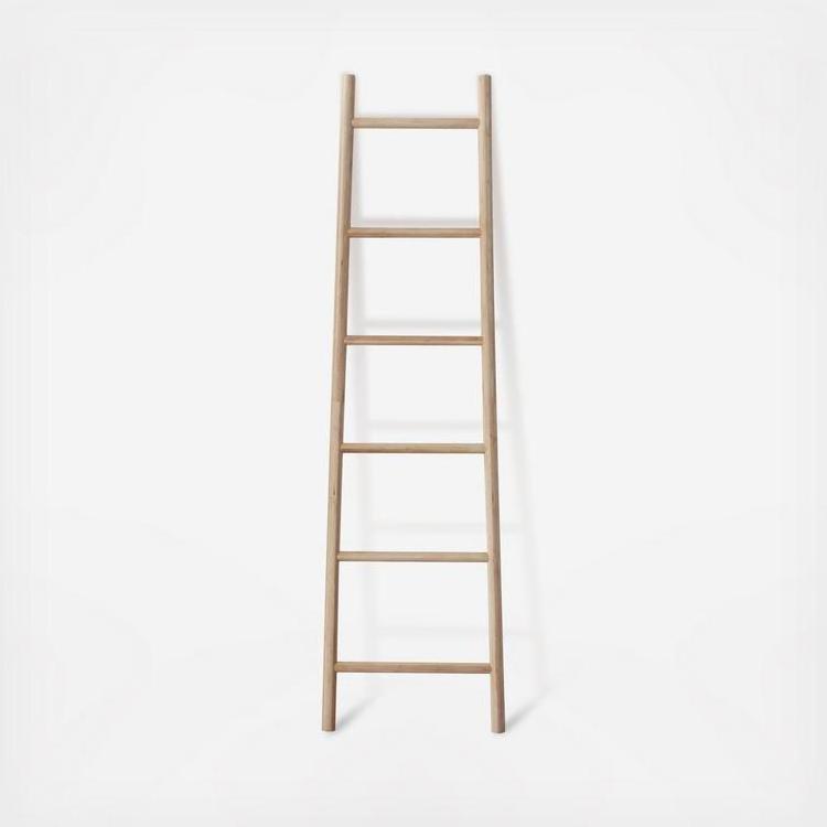 Natural Hanging Bathroom Ladder for Towel - Bamboo Ladder Decorating Home