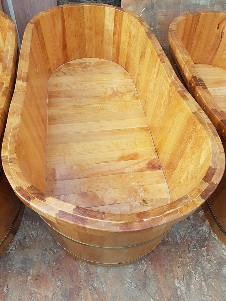 Hot sale high quality custom made round Wooden frame bathtub/ Natrual wooden barrel bath tub from Vietnam (Kaylin +84 817092069)