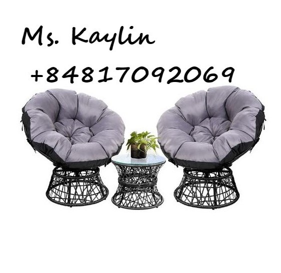 Super Comfortable Living Room Rattan Wicker Papasan Radar Chair with Cushion from Vietnam (Kaylin Whatsapp +84817092069)