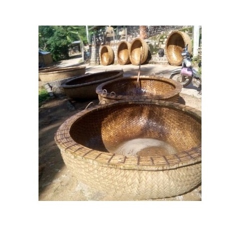 Round fishing boat made from bamboo/ Bamboo coracle boat high quality (Ms.Sandy 84587176063)