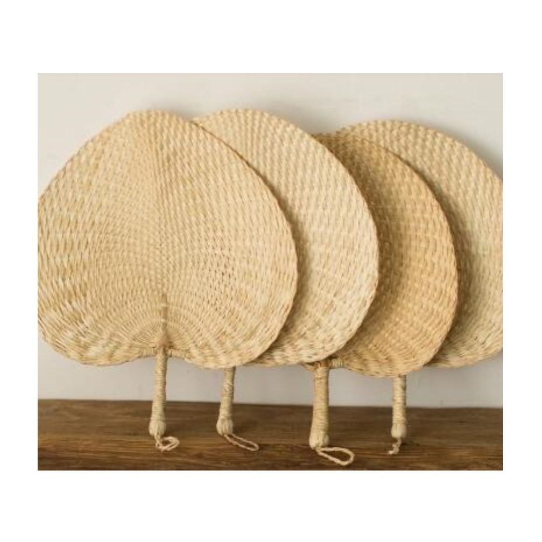 Eco- Friendly Palm Leaf Hand Fan/Bamboo Hand Fan