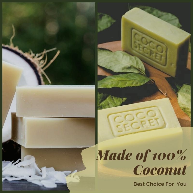 ECO FRIENDLY NATURAL MATERIAL COCONUT OIL COMFORTABLE SCENT COCONUT SOAP FROM VIETNAM WHOLESALE LOWEST PRICE IN THE MARKET