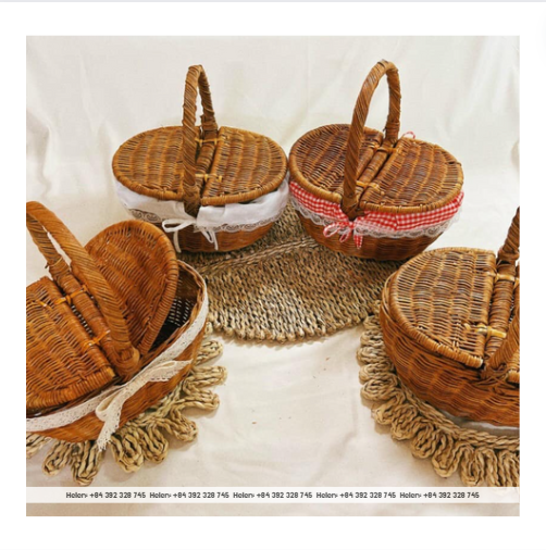 HOT SALE WICKER BASKET LOW PRICE CHEAP SALE - HIGH QUALITY PICNIC FOOD CONTAINING BASKET SALE WITH BEST PRICE NEW TREND SUMMER24